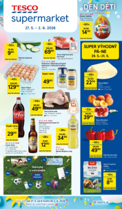 Tesco supermarket leták