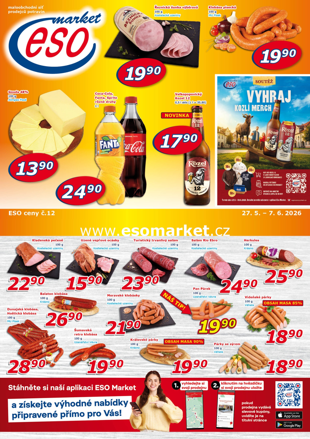 Leták ESO MARKET leták - strana 1