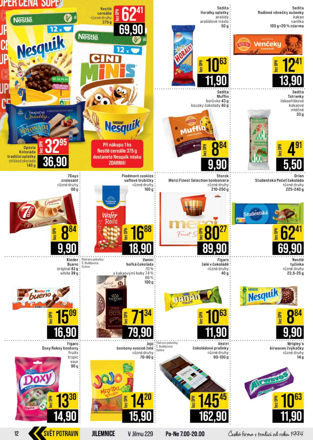 Leták JIP leták CC Cash & Carry - České Budějovice, Most, Náchod, Svoboda nad Úpou, Sušice - strana 12