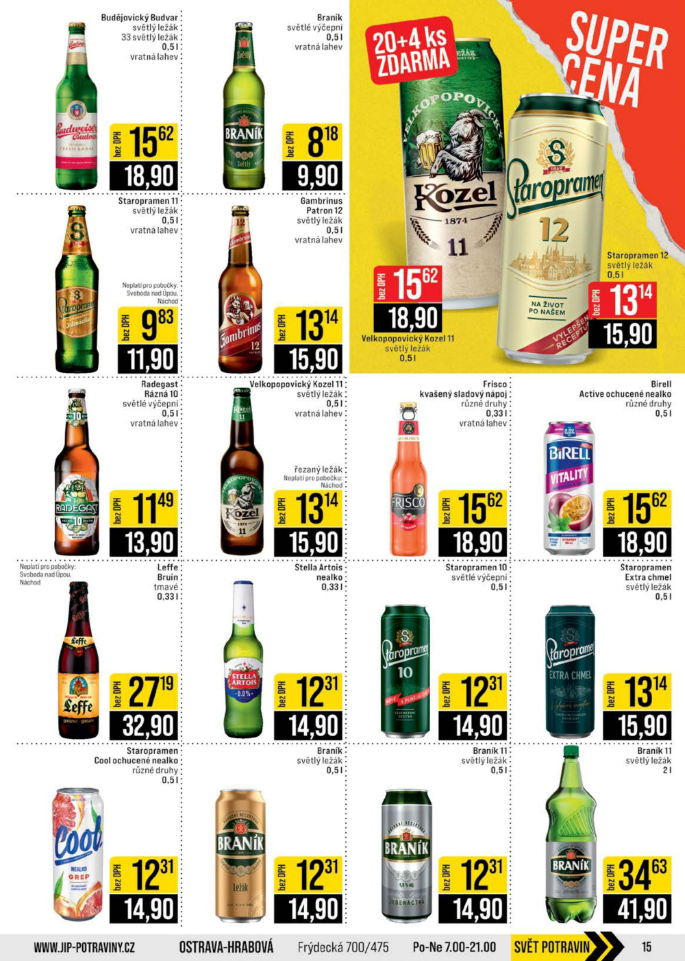 Leták JIP leták CC Cash & Carry - České Budějovice, Most, Náchod, Svoboda nad Úpou, Sušice - strana 15