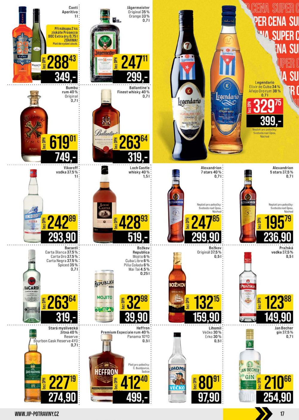 Leták JIP leták CC Cash & Carry - České Budějovice, Most, Náchod, Svoboda nad Úpou, Sušice - strana 17