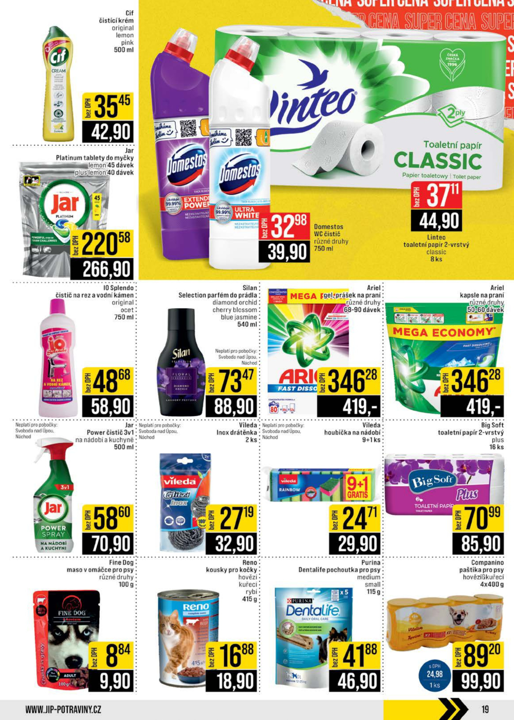 Leták JIP leták CC Cash & Carry - České Budějovice, Most, Náchod, Svoboda nad Úpou, Sušice - strana 19