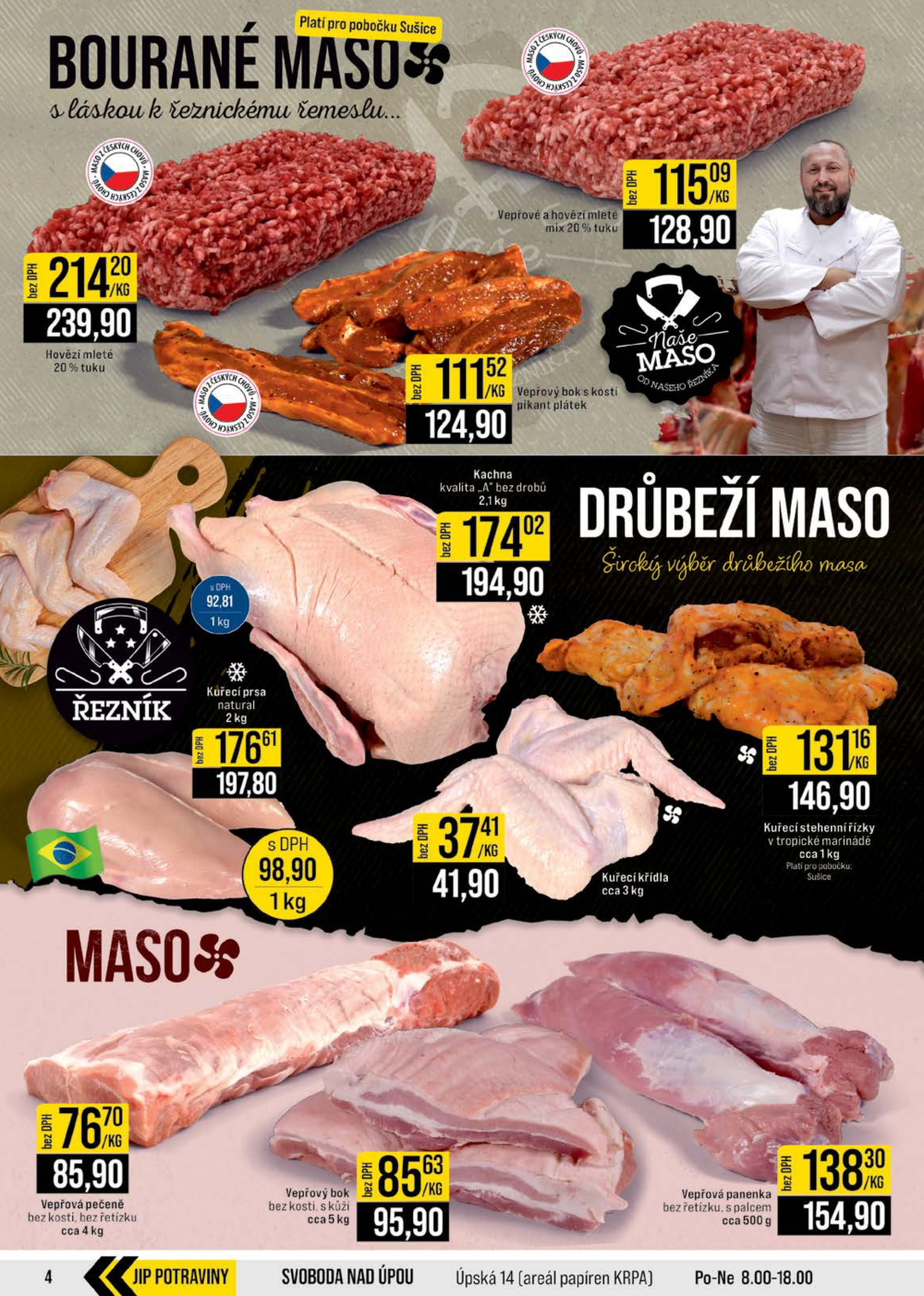Leták JIP leták CC Cash & Carry - České Budějovice, Most, Náchod, Svoboda nad Úpou, Sušice - strana 4