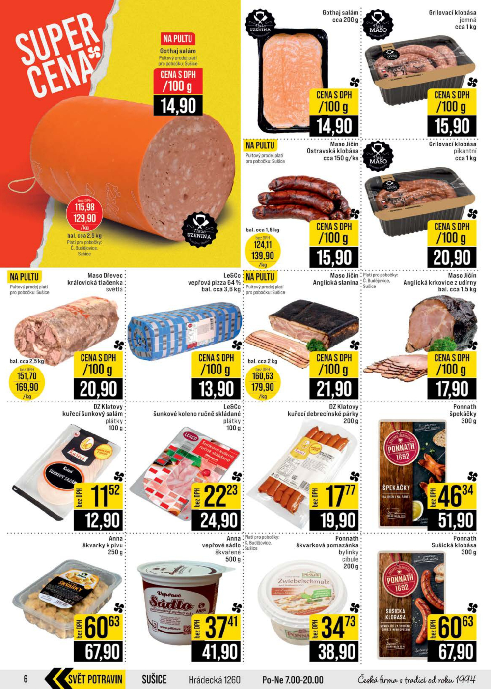 Leták JIP leták CC Cash & Carry - České Budějovice, Most, Náchod, Svoboda nad Úpou, Sušice - strana 6