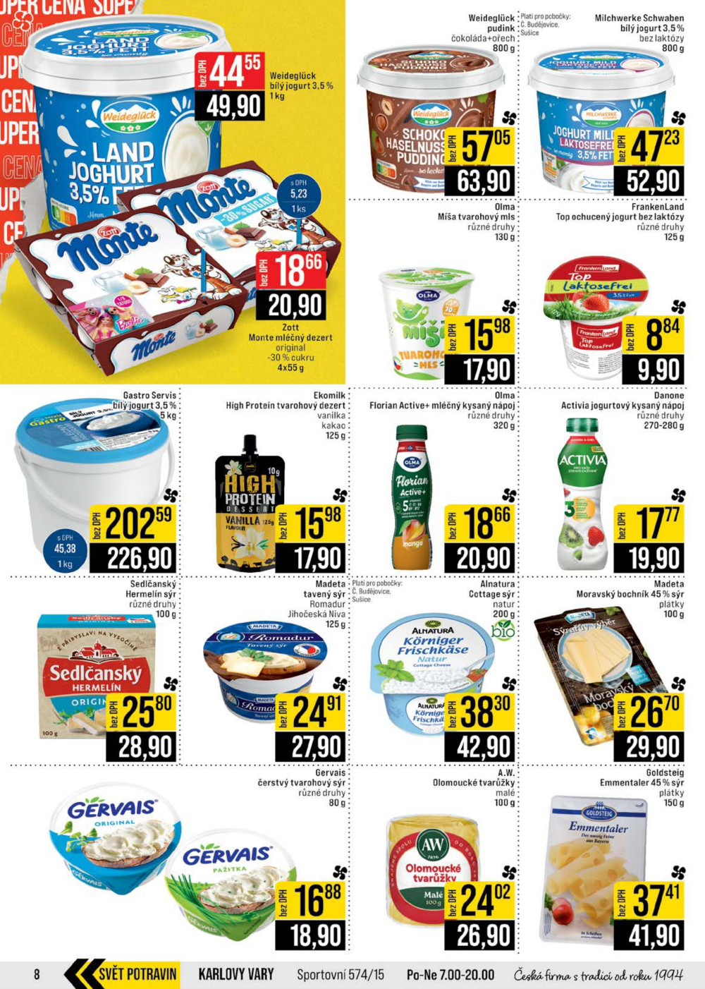 Leták JIP leták CC Cash & Carry - České Budějovice, Most, Náchod, Svoboda nad Úpou, Sušice - strana 8