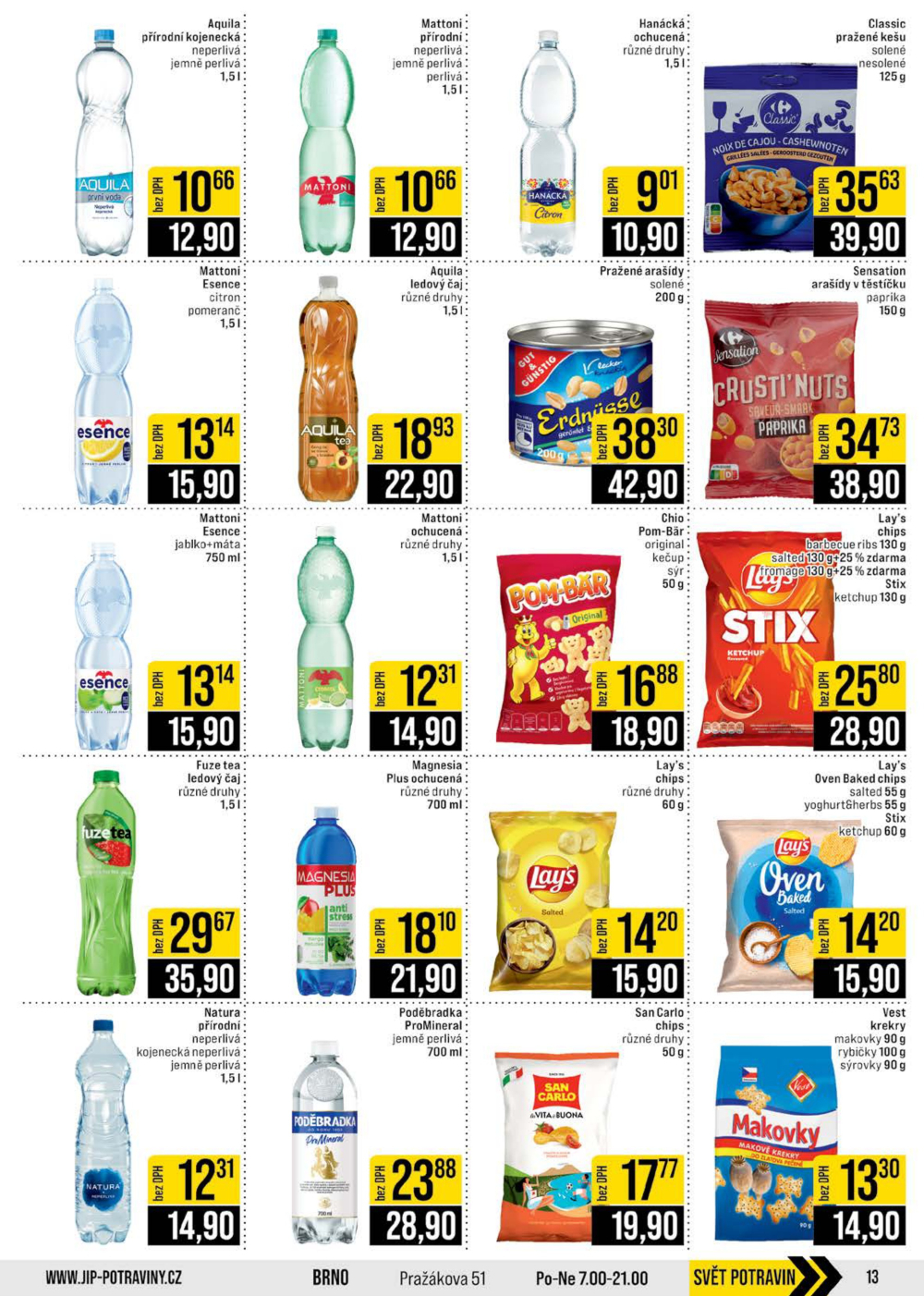 Leták JIP leták CC Cash & Carry - Brno, Ostrava, Praha, Polička, Olomouc, Karlovy Vary, Zlín, Jilemnice, Pardubice - strana 13