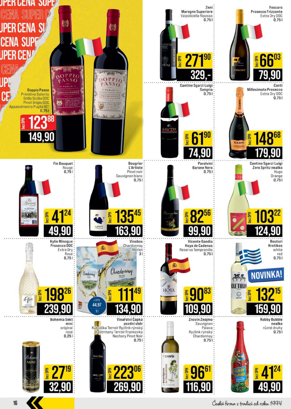 Leták JIP leták CC Cash & Carry - Brno, Ostrava, Praha, Polička, Olomouc, Karlovy Vary, Zlín, Jilemnice, Pardubice - strana 16