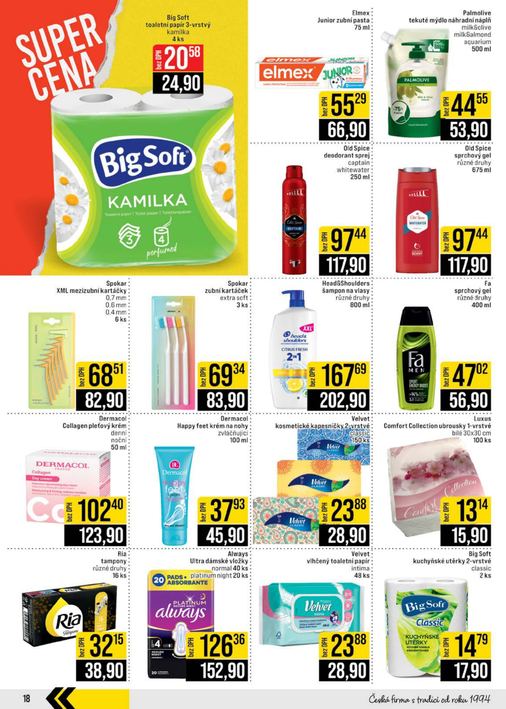 Leták JIP leták CC Cash & Carry - Brno, Ostrava, Praha, Polička, Olomouc, Karlovy Vary, Zlín, Jilemnice, Pardubice - strana 18