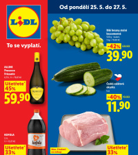Akční leták Lidl  od pondělí