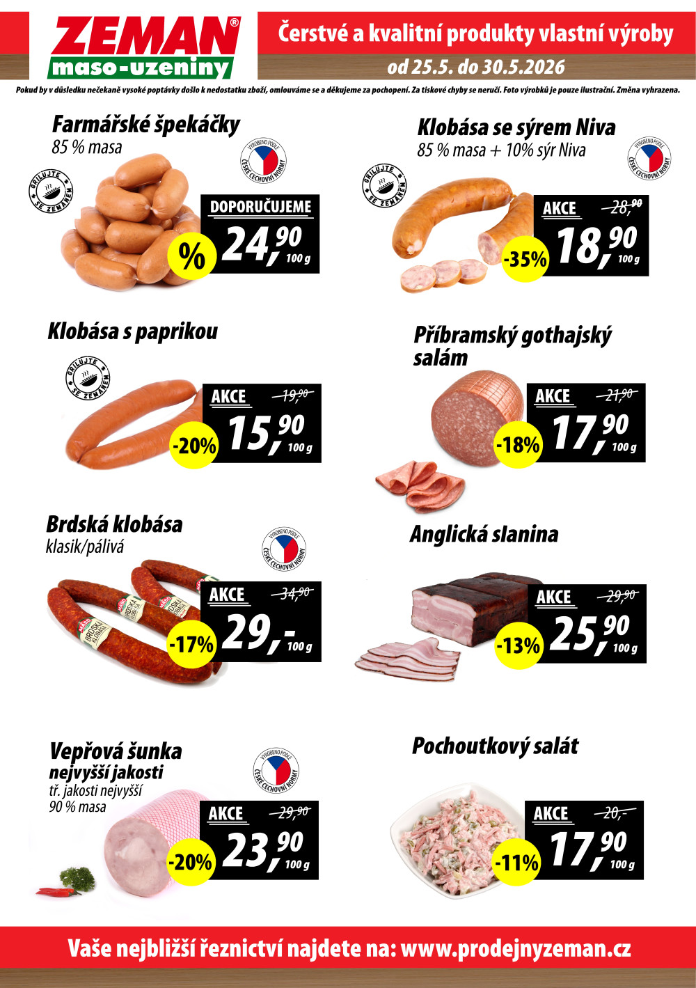 Leták ZEMAN maso - uzeniny leták - strana 2