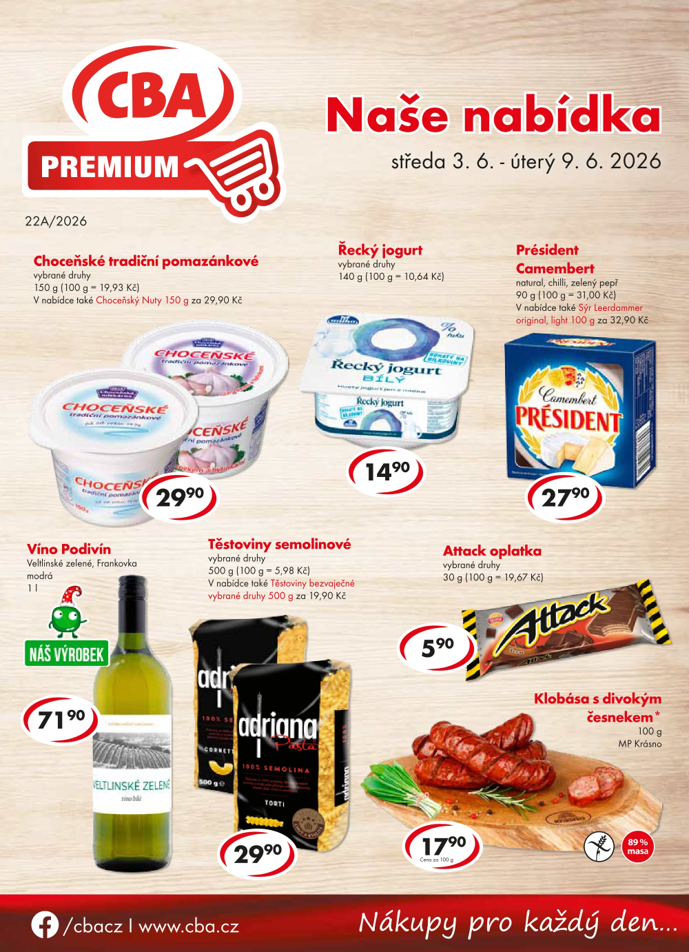 Leták CBA Premium leták - strana 1