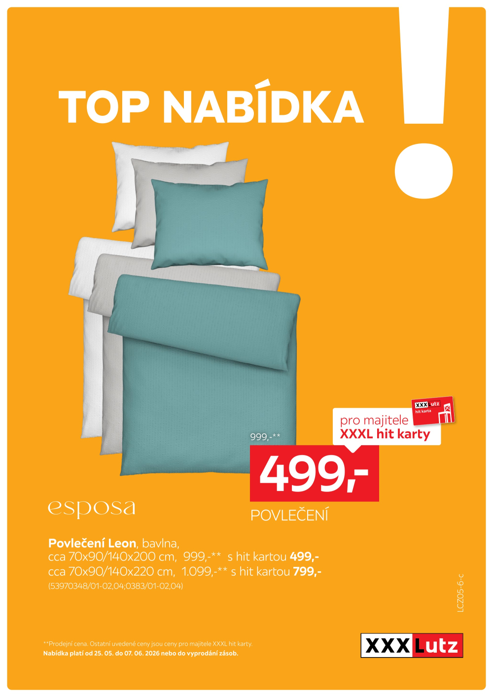 Leták XXXLutz leták - TOP nabídka Esposa povlečení - strana 1