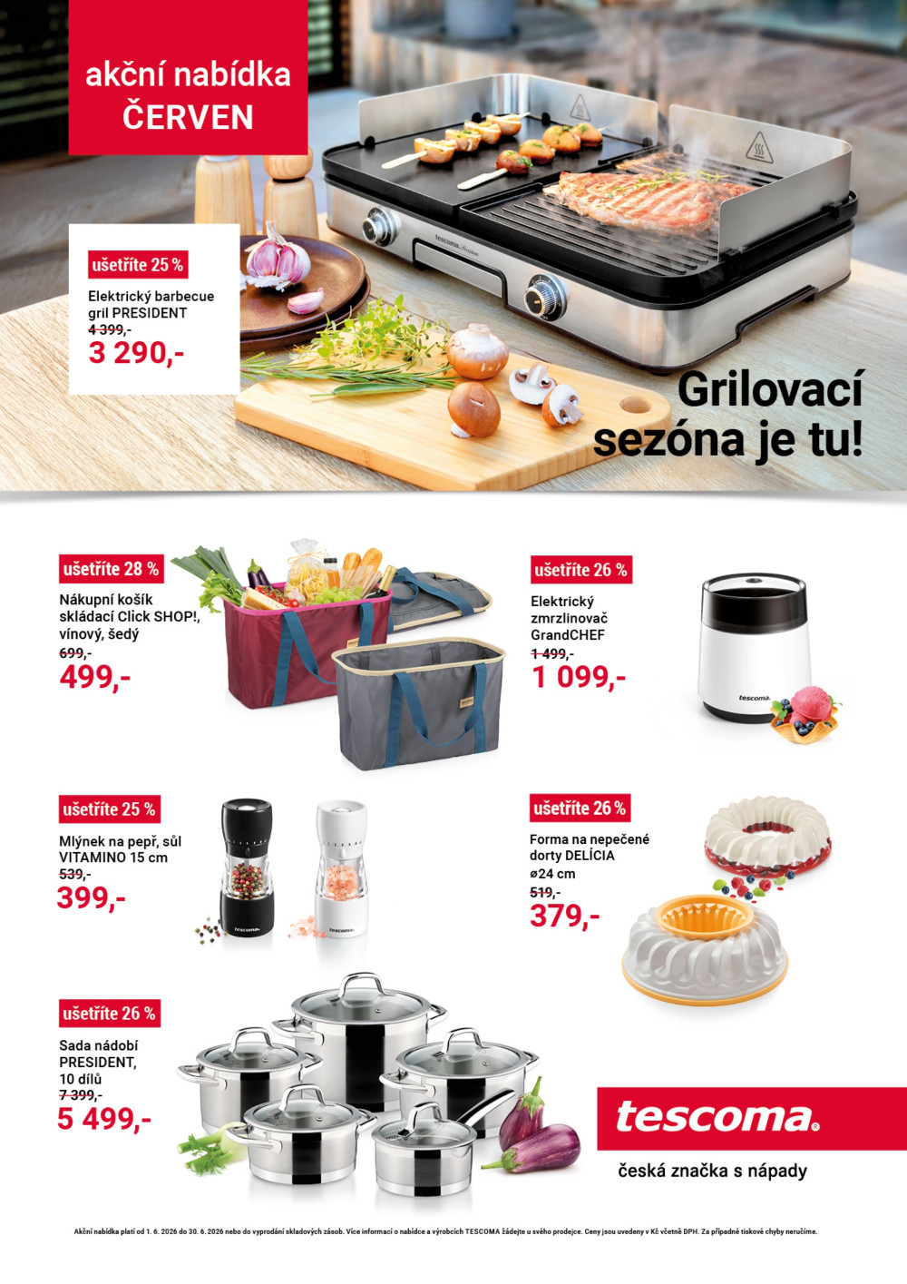 Leták Tescoma leták - Akční nabídka červen - strana 1
