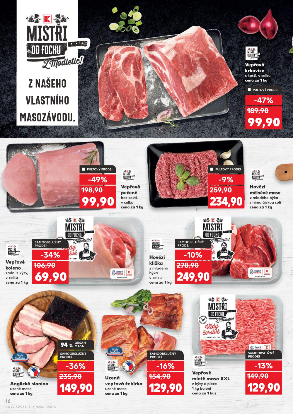 Leták Kaufland leták Praha 4 - Michle - strana 16