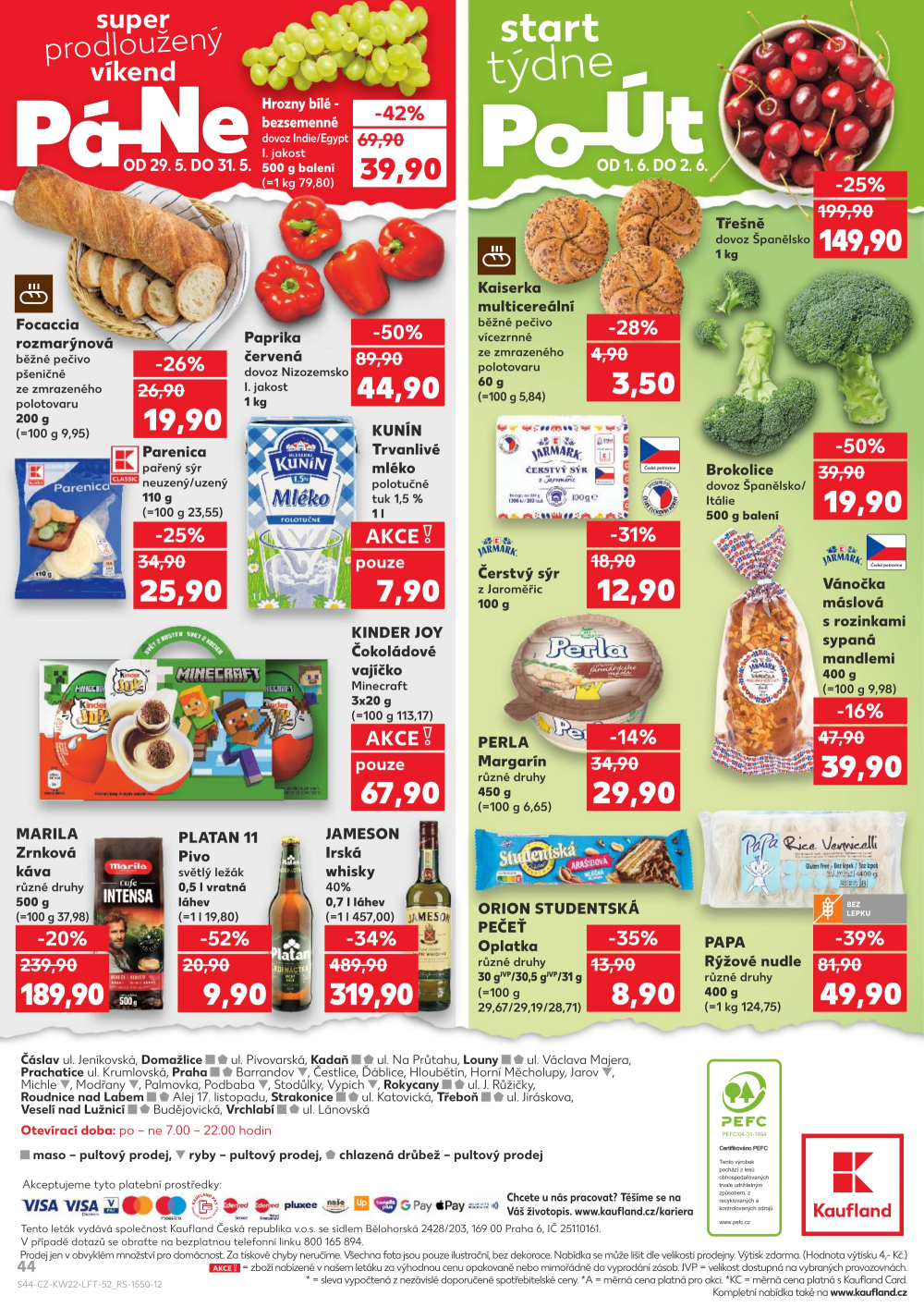 Leták Kaufland leták Praha 8 - Libeň - strana 44