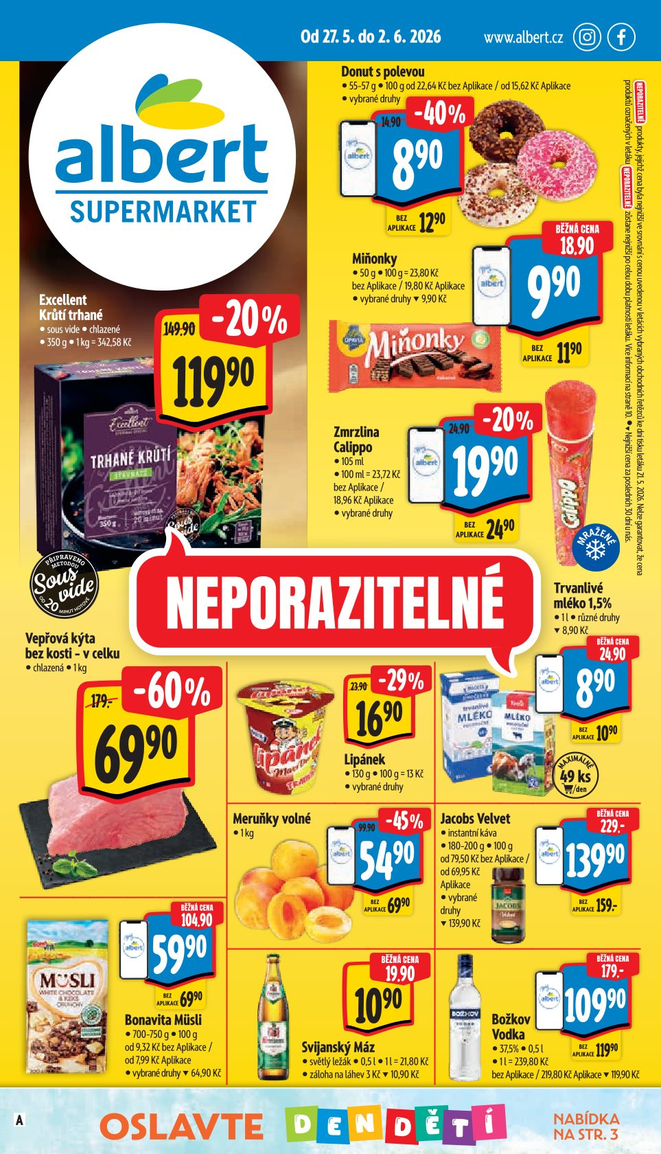 Leták Albert Supermarket leták - strana 1