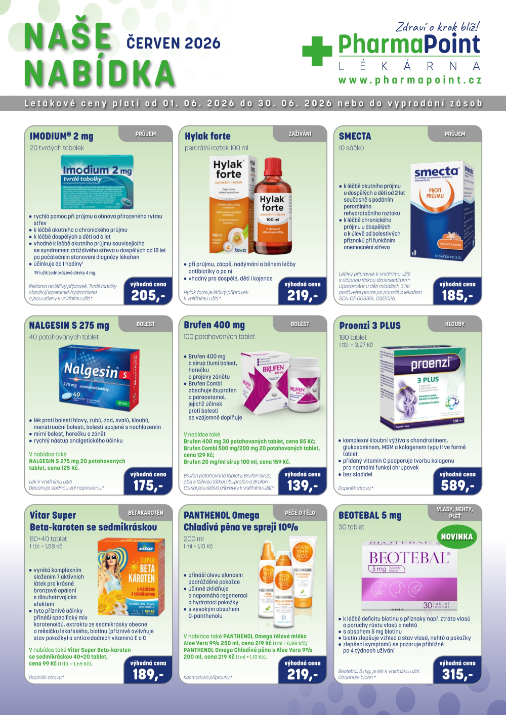 Leták PharmaPoint leták A - strana 1