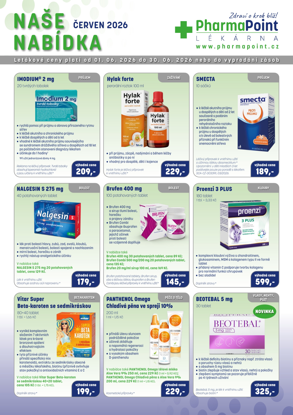 Leták PharmaPoint leták B - strana 1