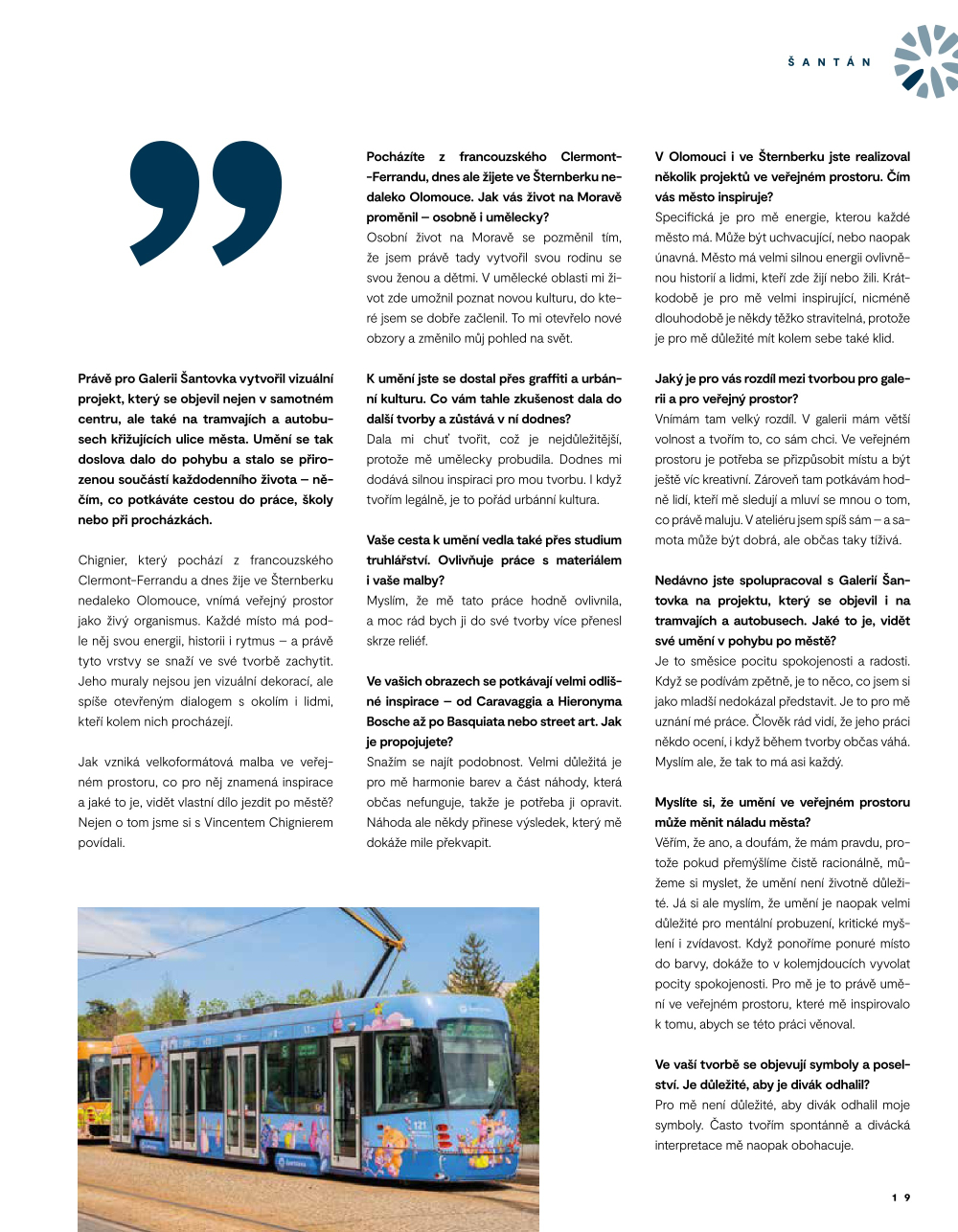 Leták Galerie Šantovka magazín - strana 19