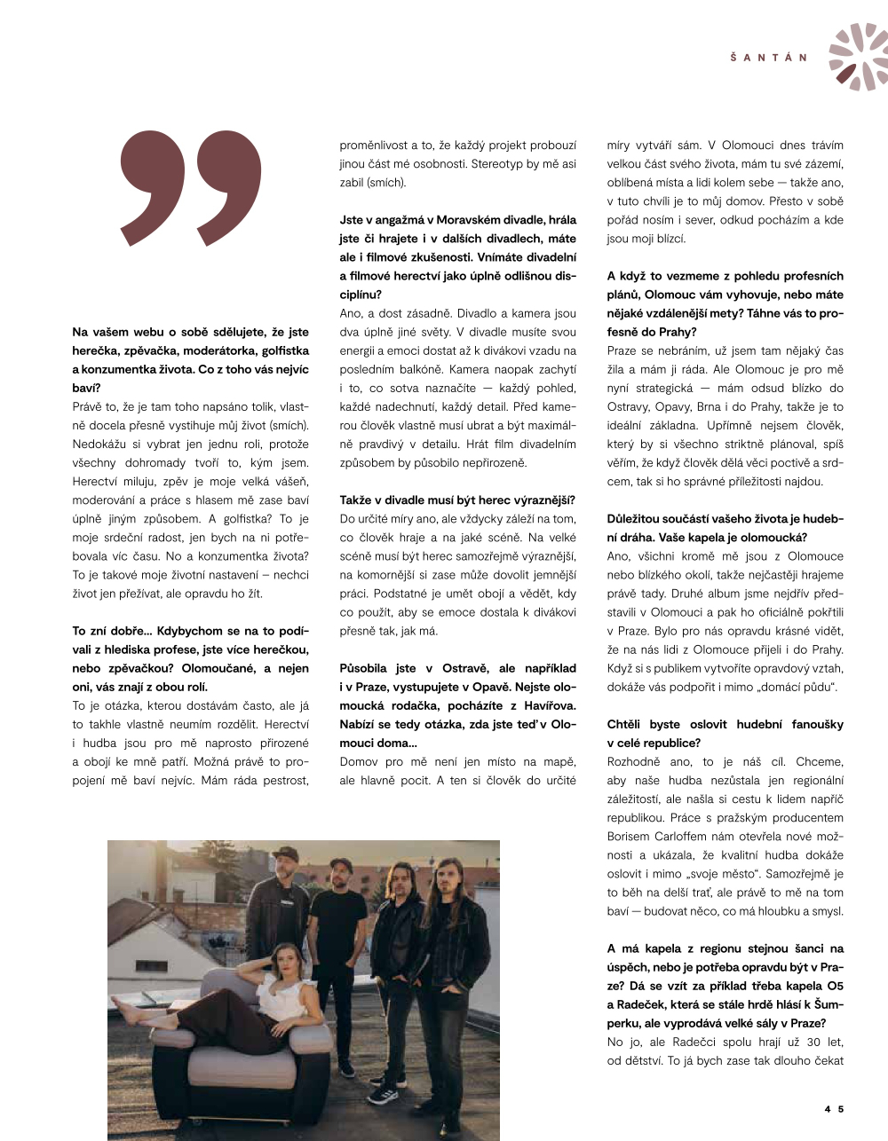 Leták Galerie Šantovka magazín - strana 45