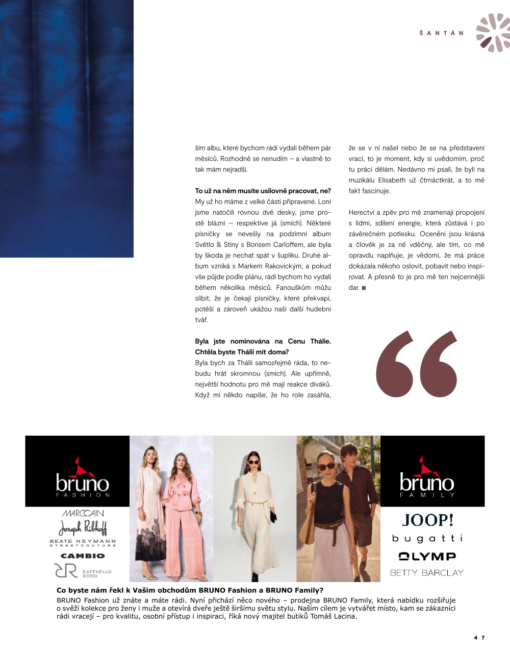 Leták Galerie Šantovka magazín - strana 47