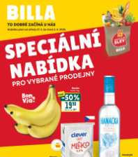 Akční leták BILLA  - Speciální nabídka pro vybrané prodejny