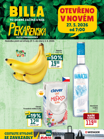 BILLA leták - České Budějovice, Pekárenská