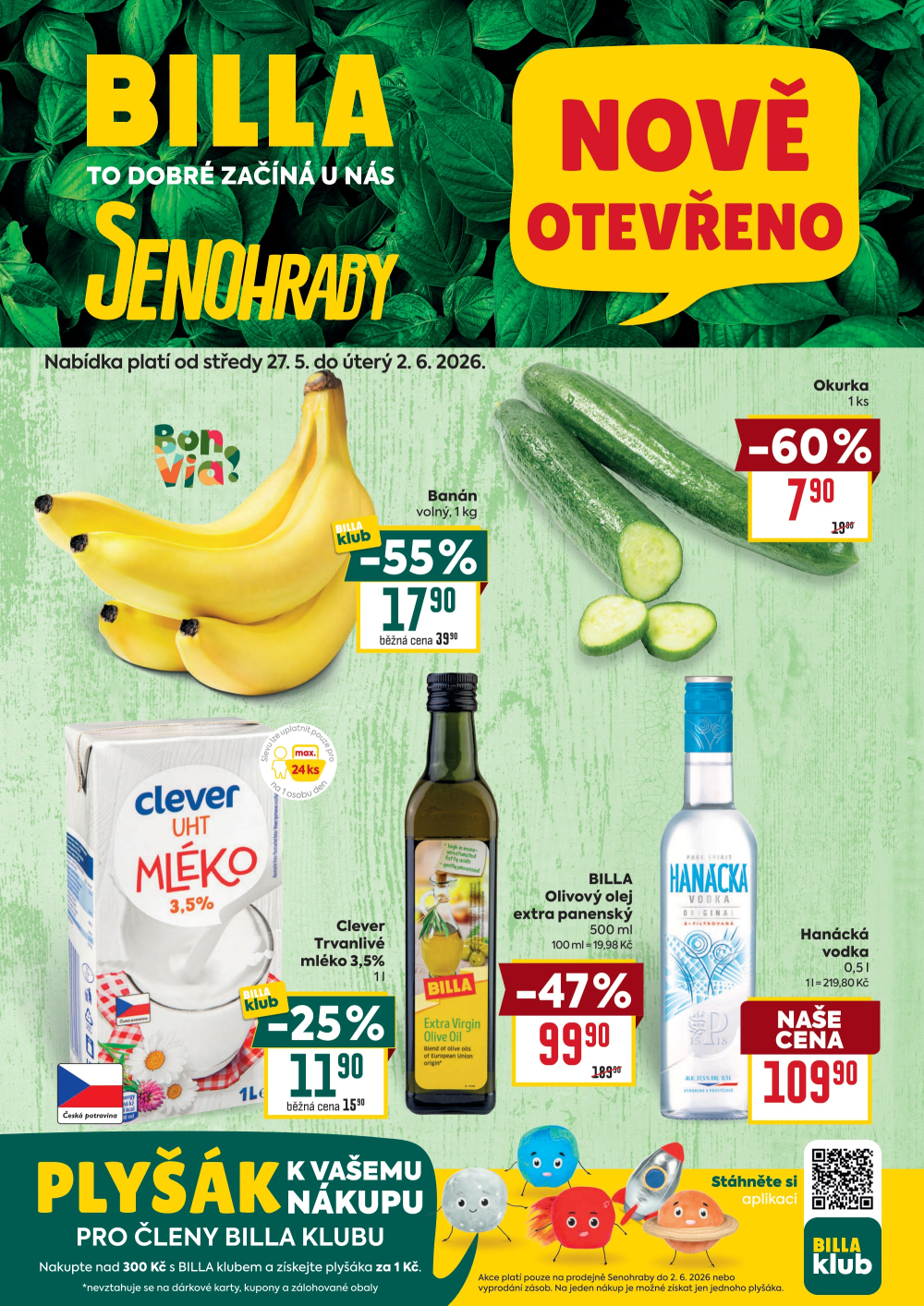 Leták BILLA leták - Senohraby - strana 1