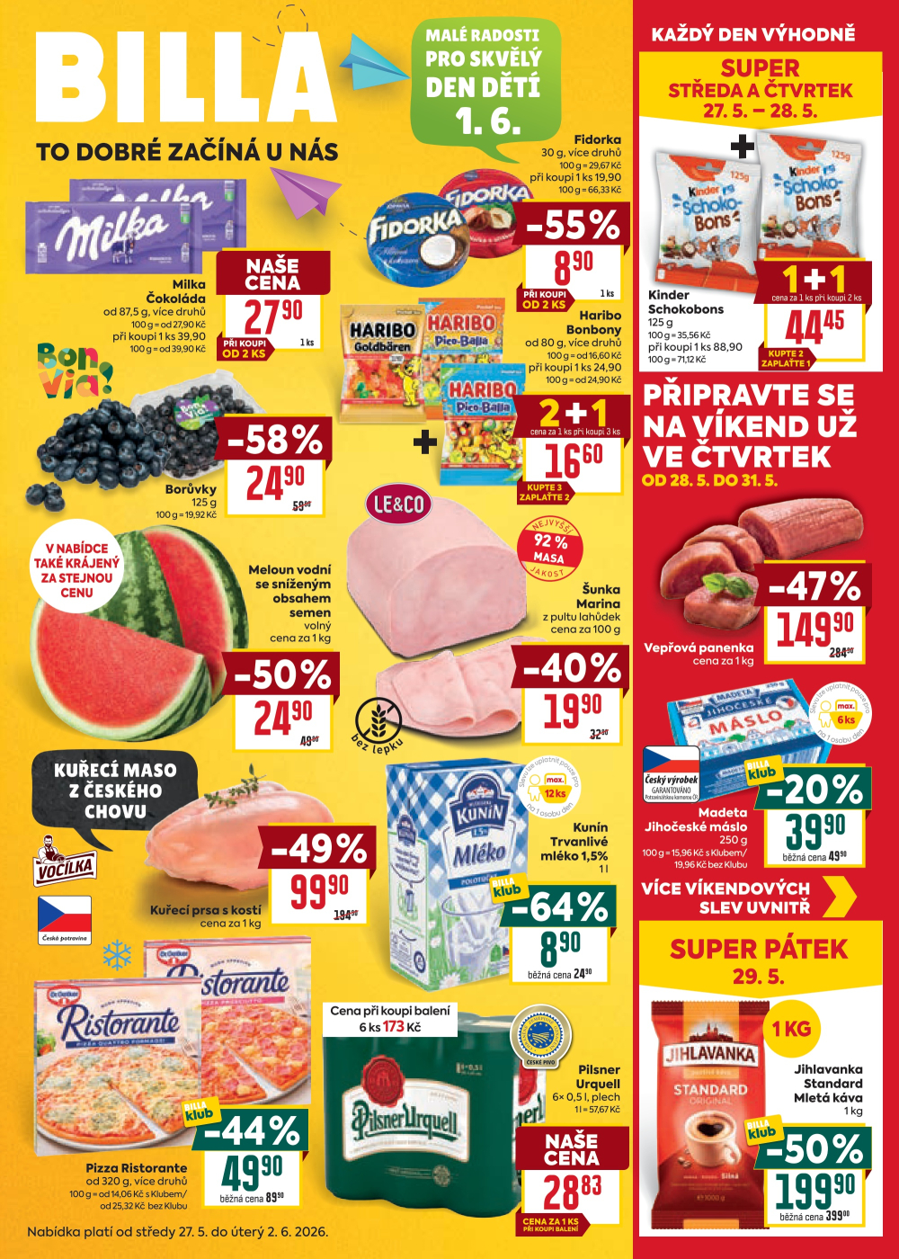 Leták BILLA velký leták - strana 1