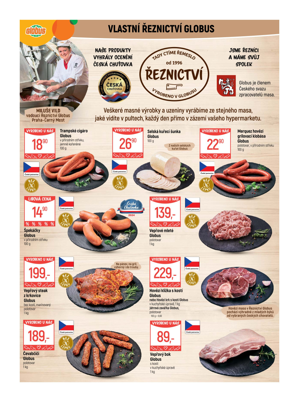 Leták Globus leták Praha - Černý Most - strana 5