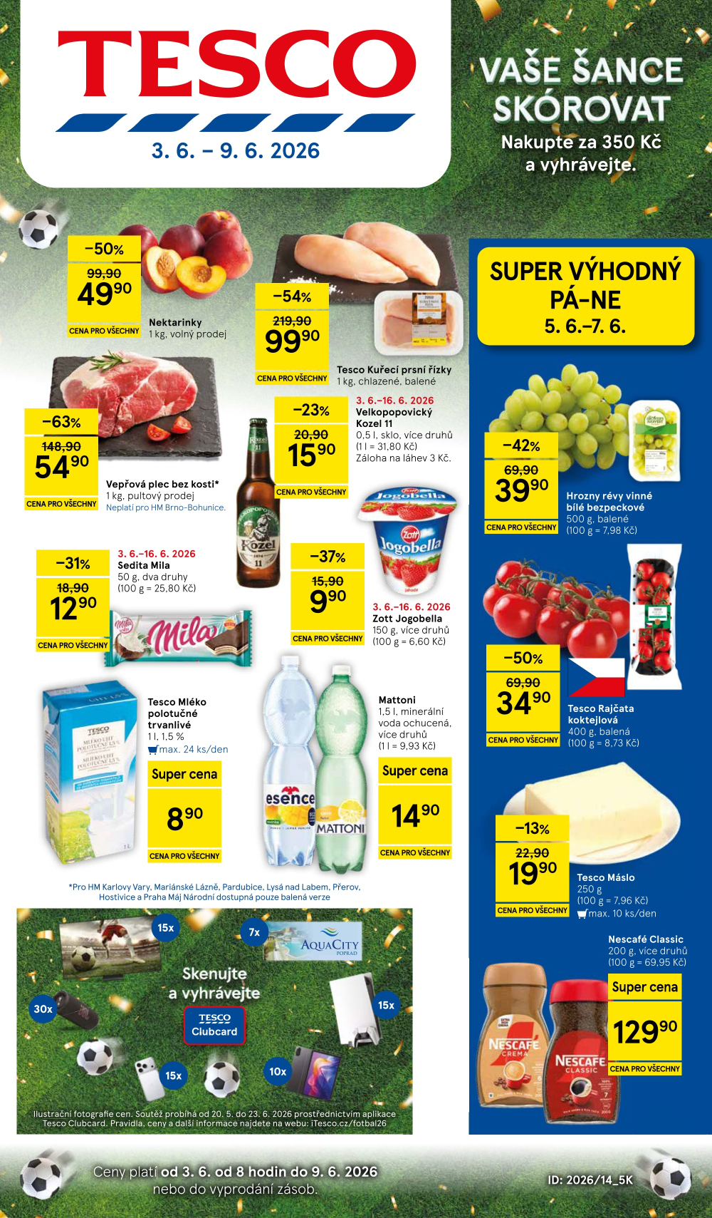 Leták Tesco hypermarket leták - strana 1