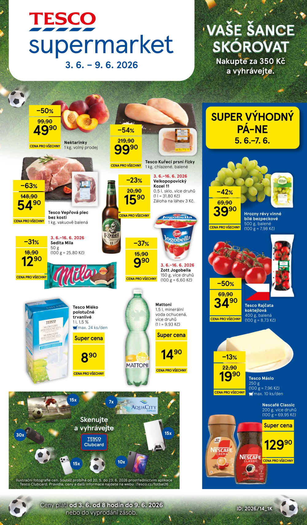 Leták Tesco supermarket leták - strana 1