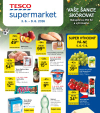 Akční leták Tesco supermarket 