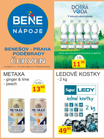 BENE NÁPOJE leták