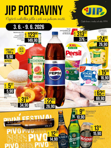 JIP leták CC Cash & Carry - České Budějovice, Most, Náchod, Svoboda nad Úpou, Sušice
