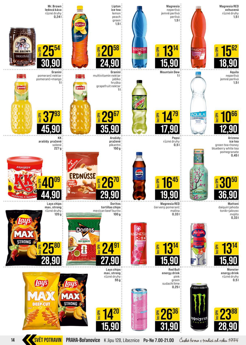 Leták JIP leták CC Cash & Carry - Brno, Ostrava, Praha, Polička, Olomouc, Karlovy Vary, Zlín, Jilemnice, Pardubice - strana 14