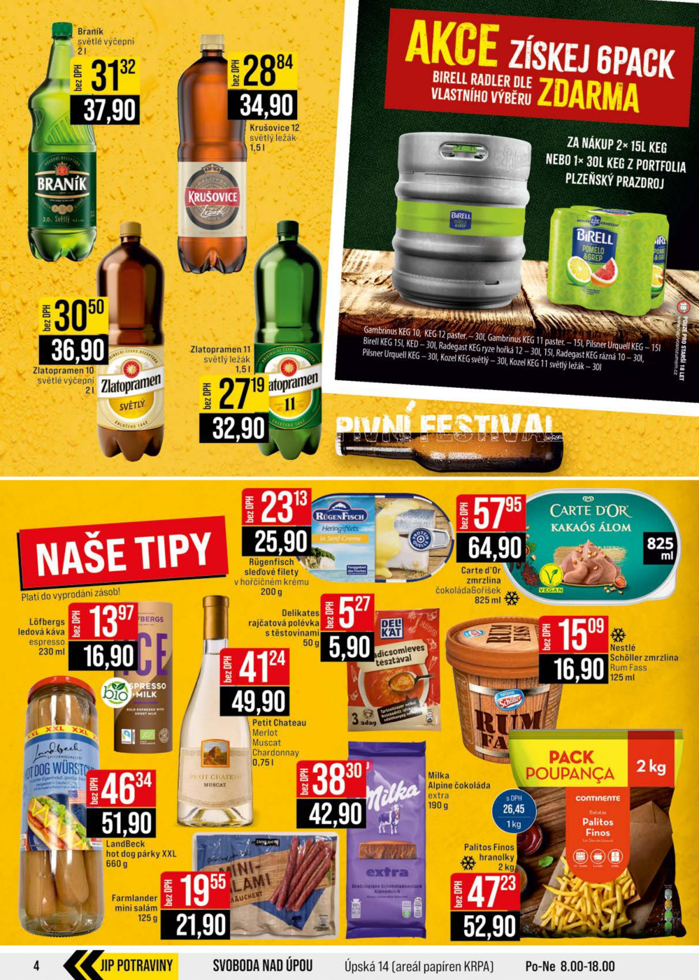 Leták JIP leták CC Cash & Carry - Brno, Ostrava, Praha, Polička, Olomouc, Karlovy Vary, Zlín, Jilemnice, Pardubice - strana 4