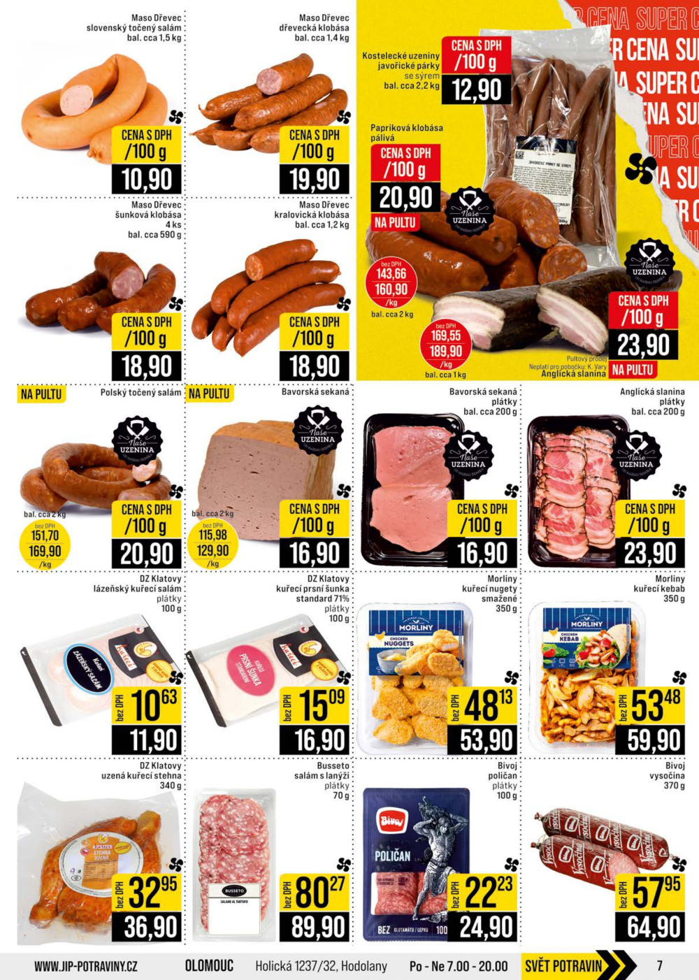 Leták JIP leták CC Cash & Carry - Brno, Ostrava, Praha, Polička, Olomouc, Karlovy Vary, Zlín, Jilemnice, Pardubice - strana 7