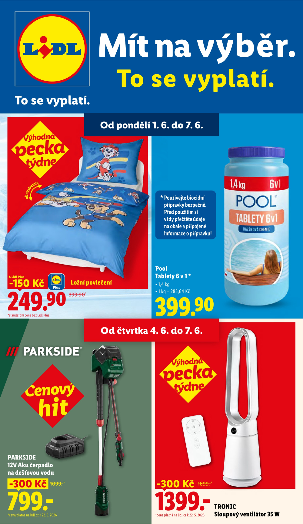 Leták Lidl leták - Nabídka spotřebního zboží - strana 1