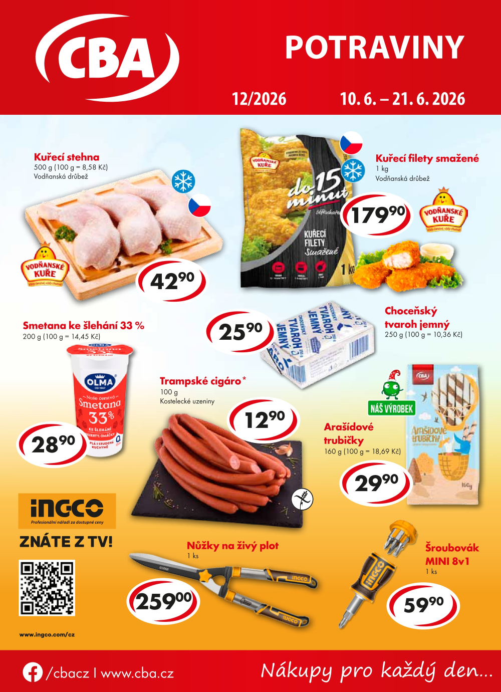 Leták CBA Potraviny leták - strana 1