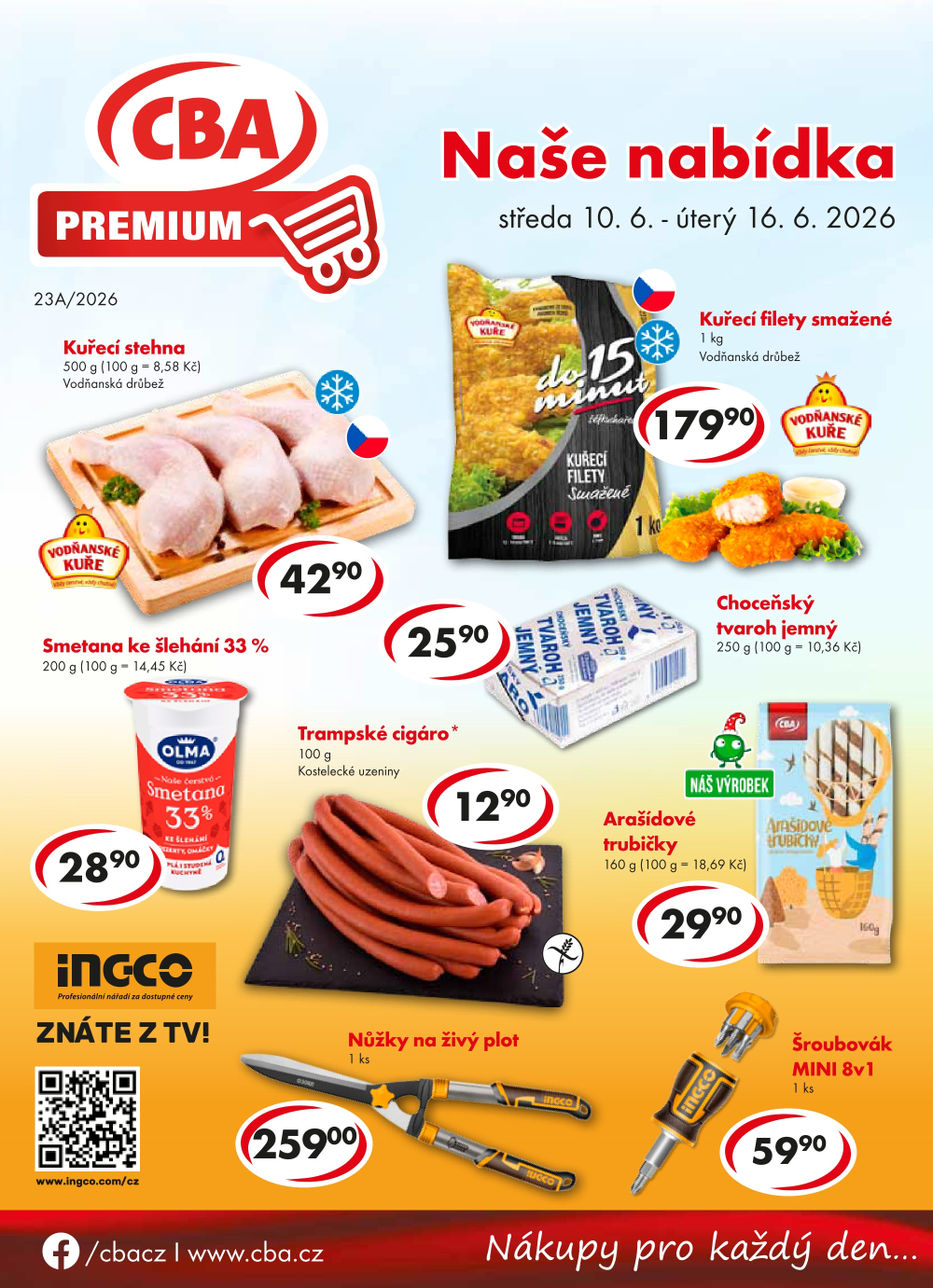 Leták CBA Premium leták - strana 1