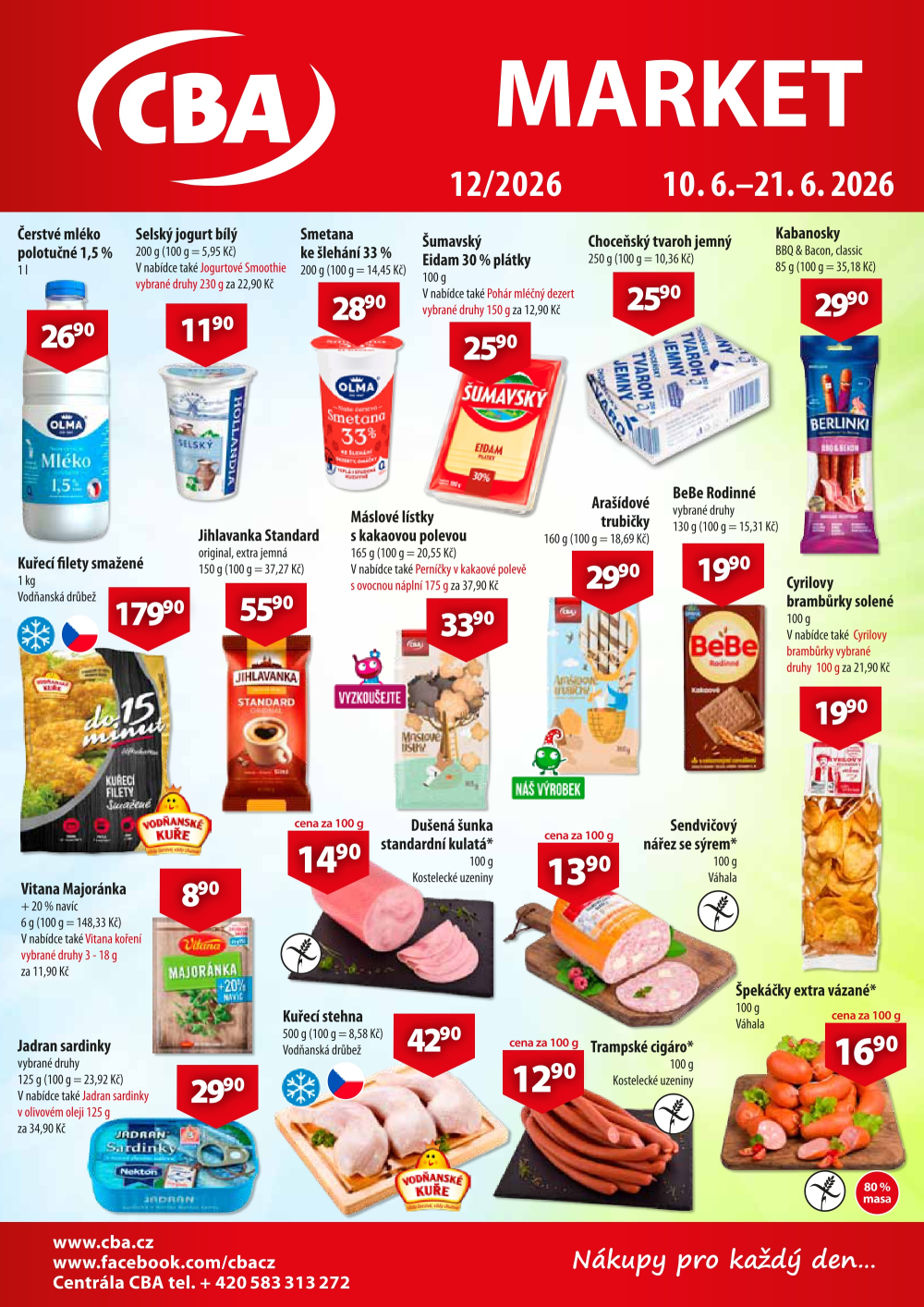 Leták CBA Market leták - strana 1