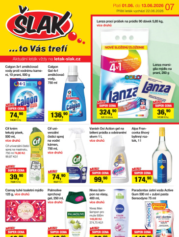 Šlak drogerie leták