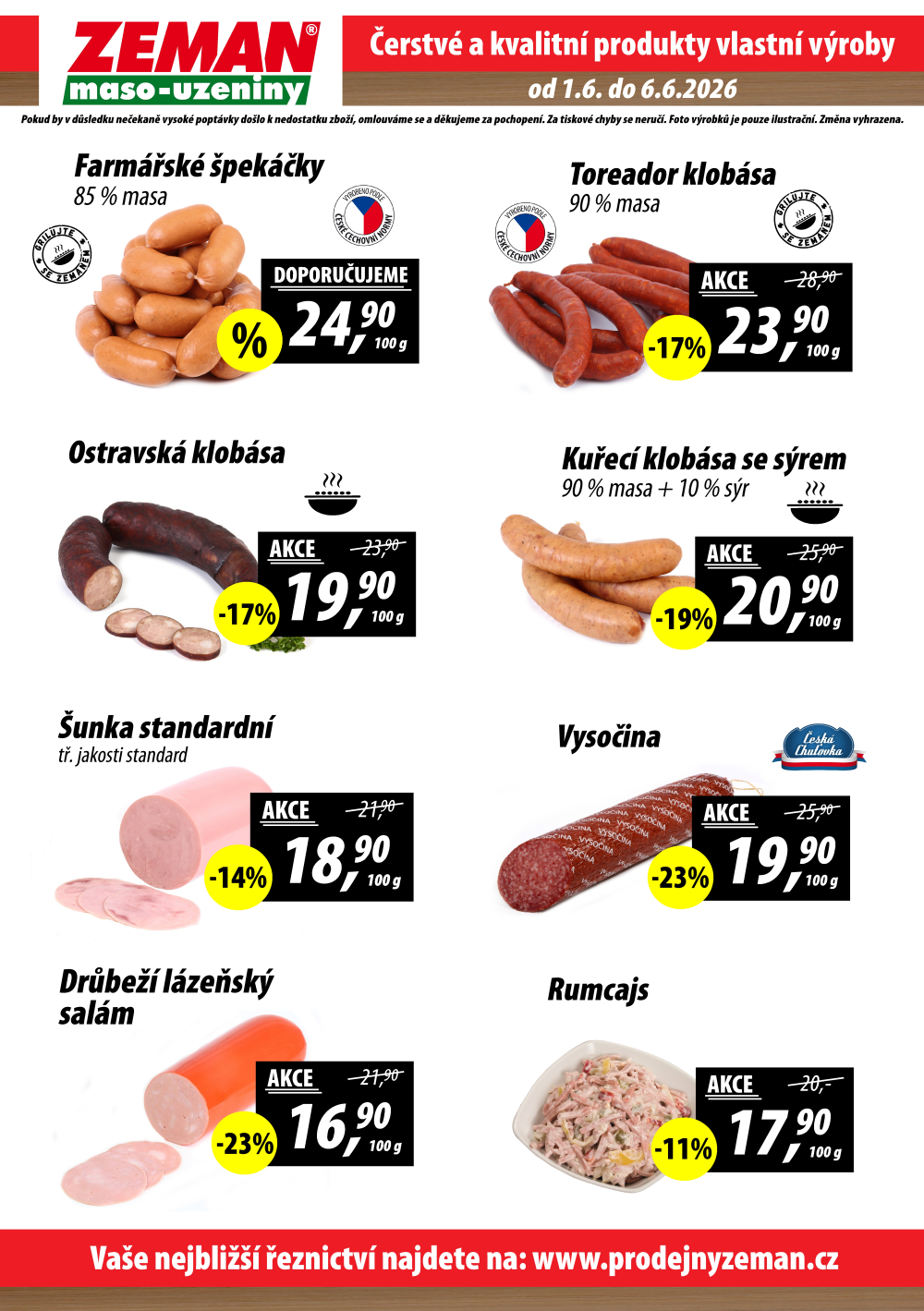 Leták ZEMAN maso - uzeniny leták - strana 2