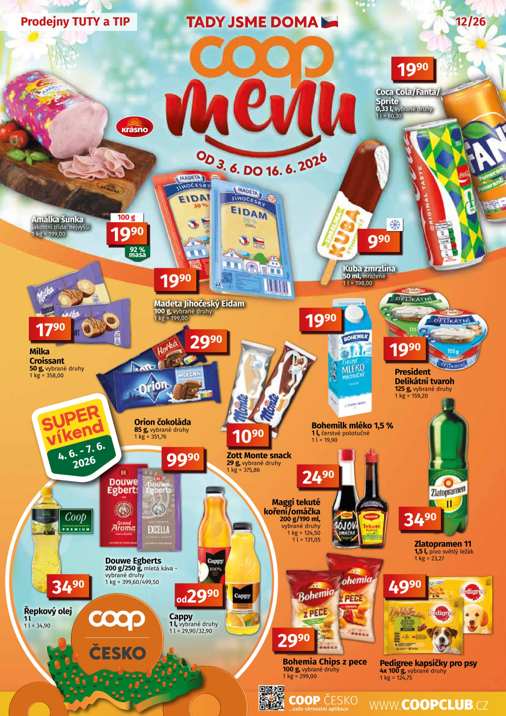 Leták COOP leták - TIP a TUTY Menu - strana 1