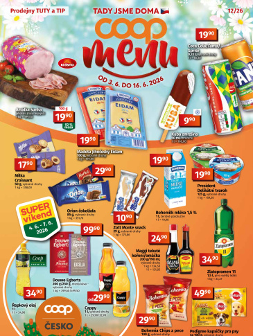 COOP leták - TIP a TUTY Menu