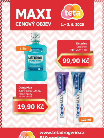 Teta drogerie - Maxi cenový objev
