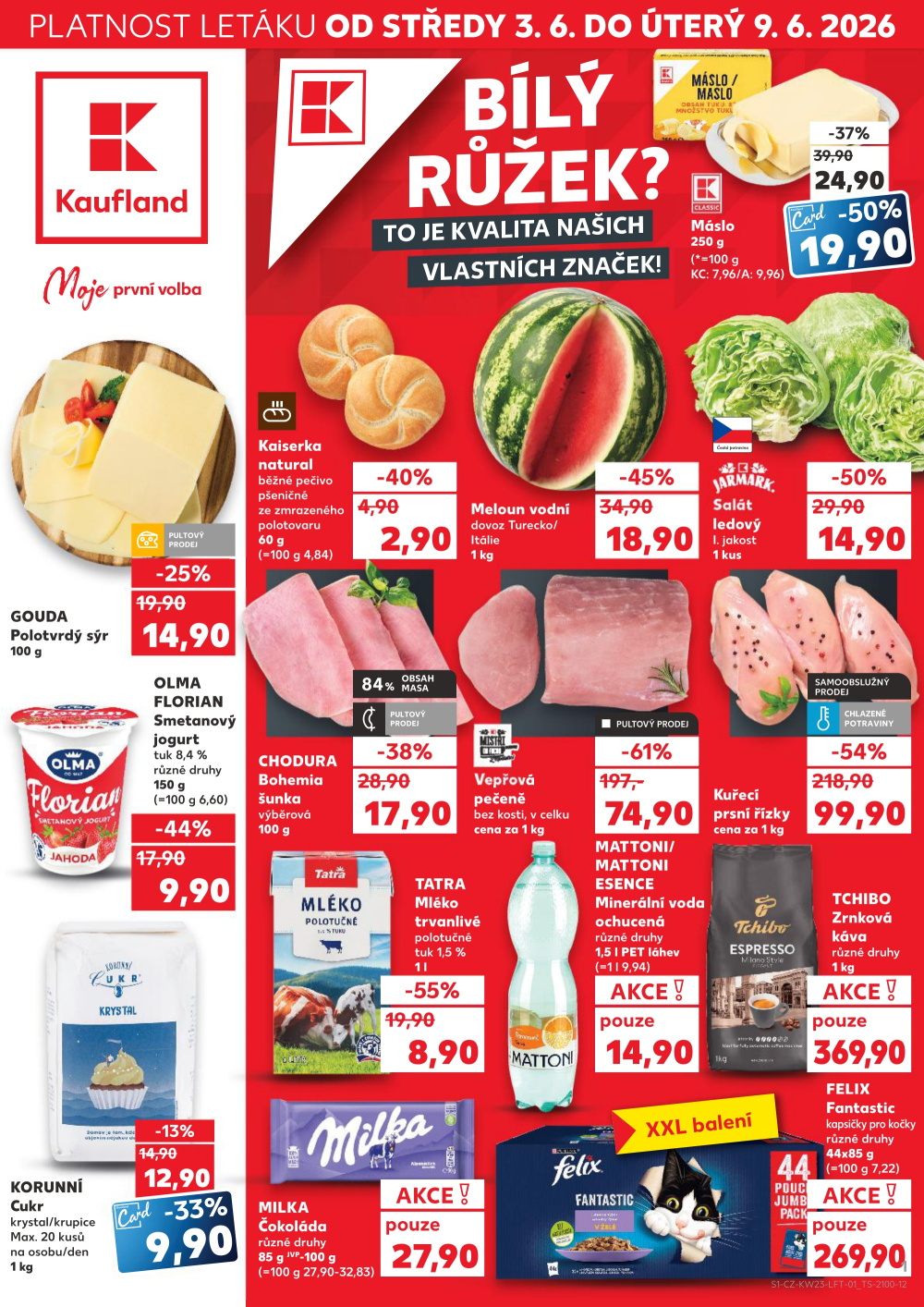 Leták Kaufland leták České Budějovice, Na Sádkách - strana 1