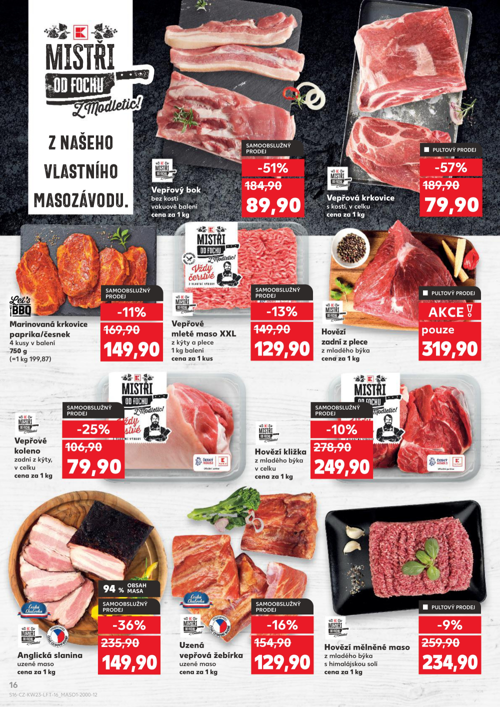 Leták Kaufland leták Hodonín, Konečná - strana 16