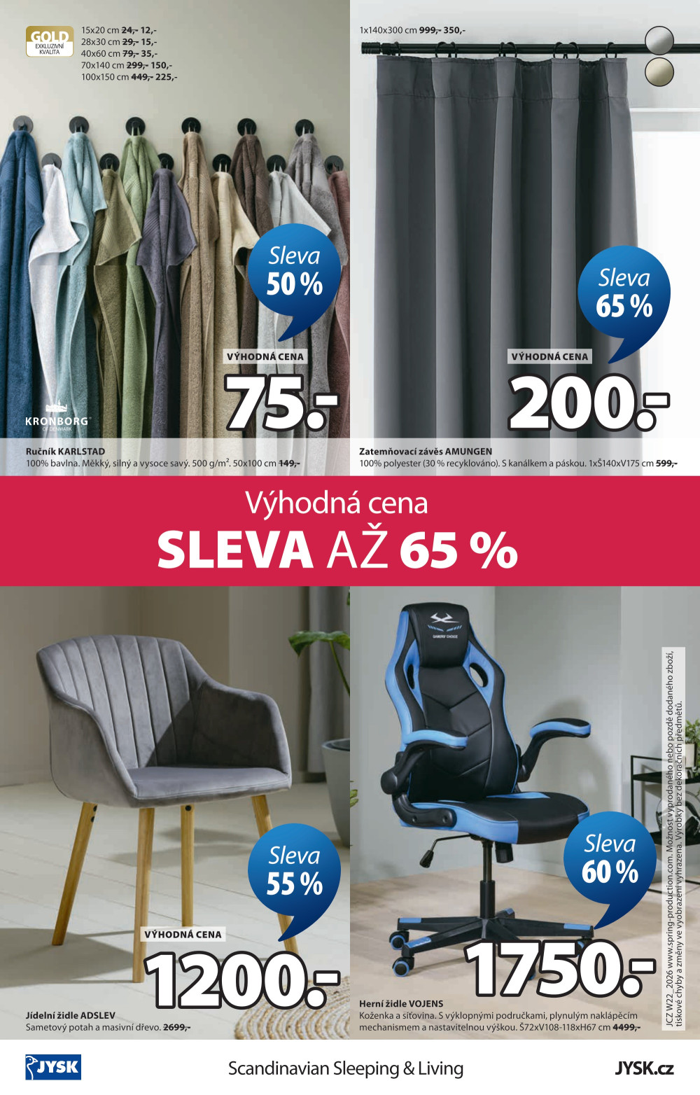 Leták Jysk leták - Výprodej a další skvělé nabídky - strana 17